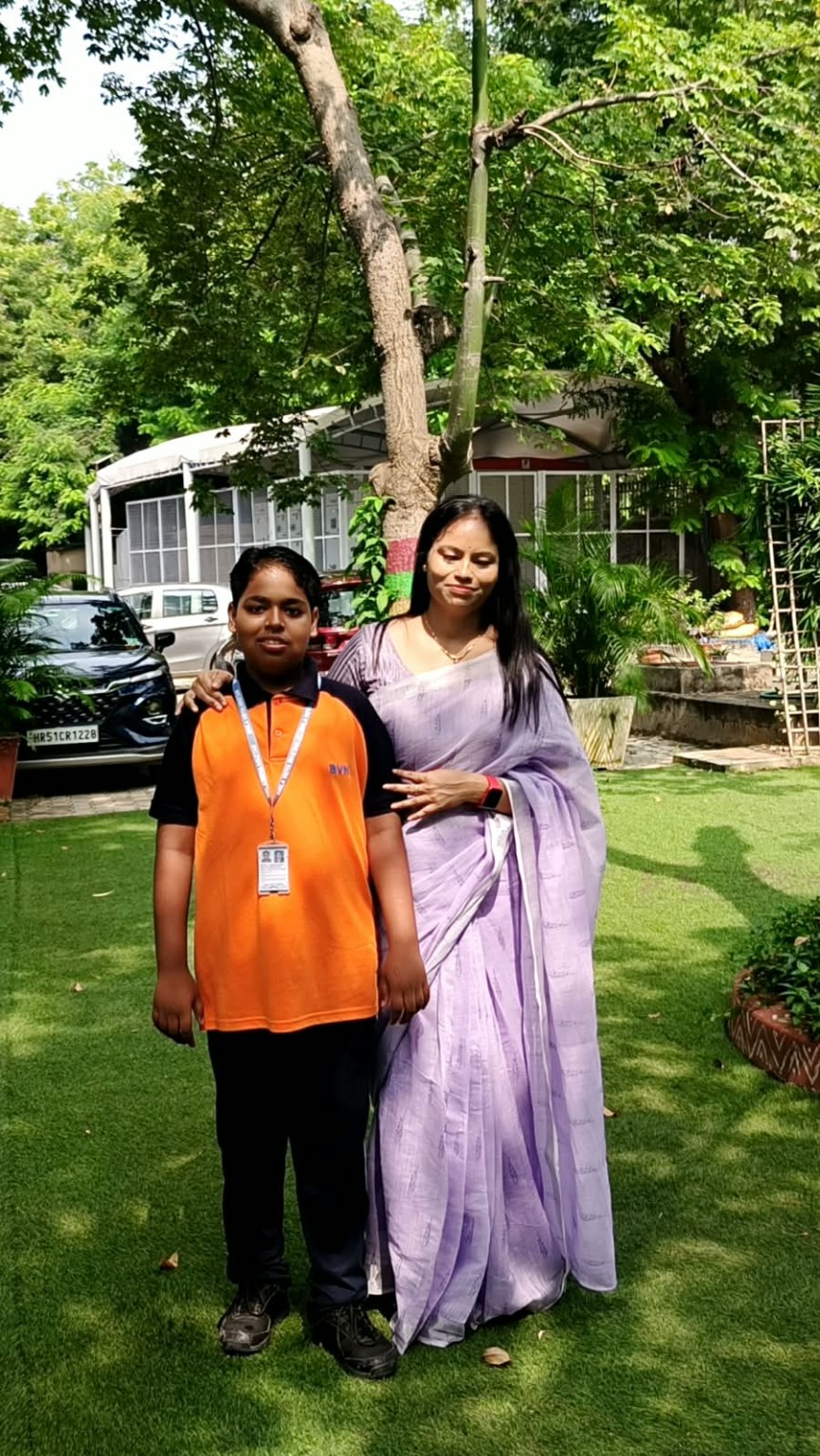 Mamta Gangwal and Shivoham standing together outdoors